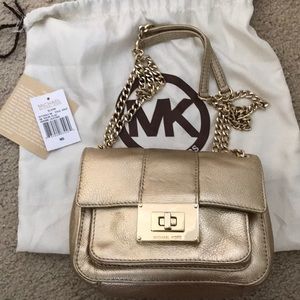 Michael Kor gold sloan bag